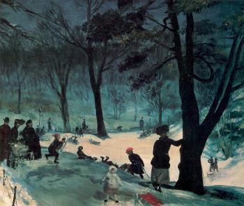 William James Glackens : Central Park Winter